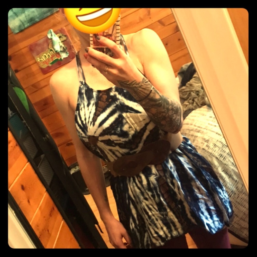 Tie dye flowy tank top or dress